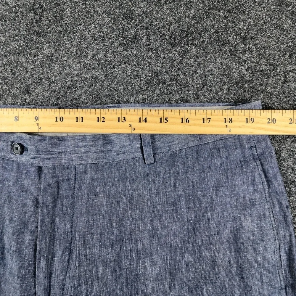 Joseph Abboud Heritage Men's Blue 100% Linen Angelico Italian Fabric Pants 40x30